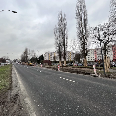 Rozbudowa skrzyżowania ul. Lwowskiej i ul. Mieszka I [luty 2023] - fot 9